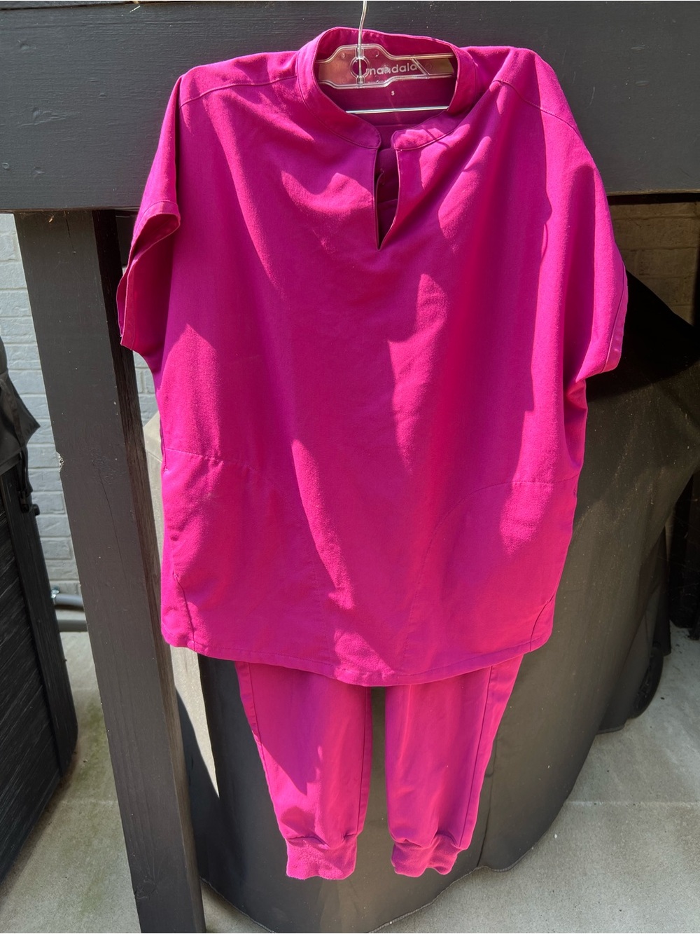 Fuchsia Women's Pullover Top & Jogger Set